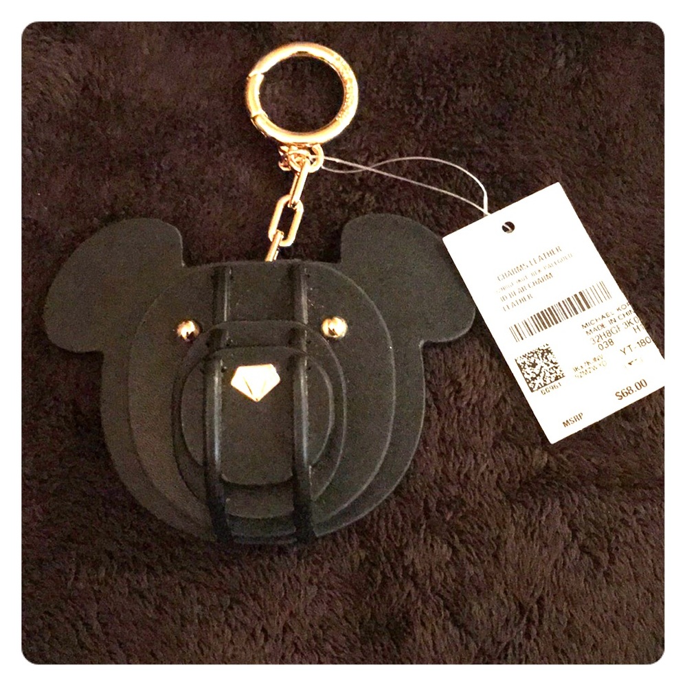 Michael Kors 3D Leather Bear Charm